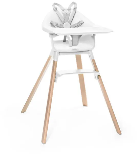 Høy stol Clikk - hvit