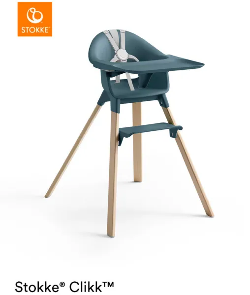 Høy stol Clikk - Fjord Blue