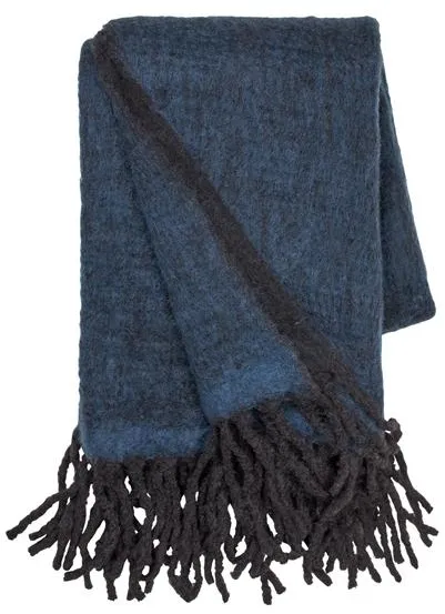 Cozy Living Mathea Teppe Melange Royal Blue/Noir